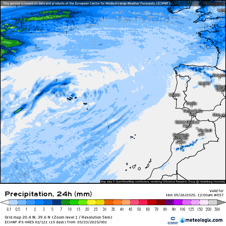 Tempo no domingo, 25 de maio 2025 - Mais nuvens, mais fresco - Saiba a previsão completa! Chuva prevista no domingo, 25 de maio de 2025