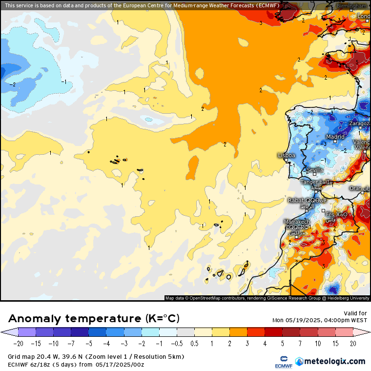Chuva e temperaturas baixas a começar a semana - saiba como estará o tempo na segunda, 19 de maio de 2025 Portugal Continental com temperaturas mais baixas, Açores e Madeira com temperaturas dentro ou acima da média