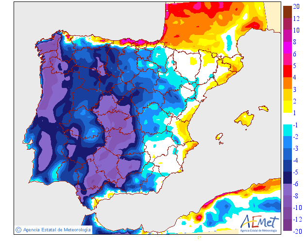 Tempo na quarta - as temperaturas descem até 10ºC!