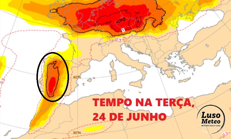 Terça-feira, 24 de junho, com mais instabilidade e mau tempo localizado em Portugal - saiba a previsão completa! Terça-feira, 24 de junho, com mais instabilidade e mau tempo localizado em Portugal - saiba a previsão completa!