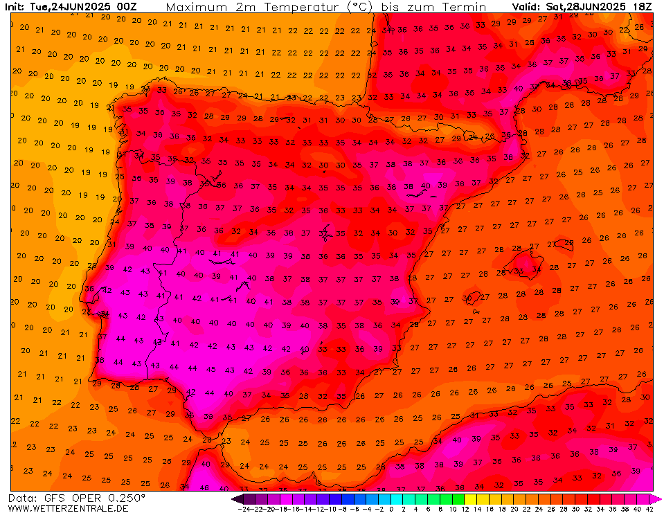Vem aí calor extremo, com temperaturas que podem chegar aos 45ºC - Calor extremo na reta final de Junho, possível aviso vermelho - saiba as previsões a partir de dia 27... Temperaturas extremas previstas para dia 28 de junho, no Interior...