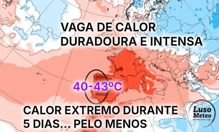 Calor extremo em Portugal durante (pelo menos) uma semana – Até 43ºC, com noites tropicais – saiba as regiões mais quentes, e o que pode vir depois – Previsão 15 a 20 de junho Calor extremo em Portugal durante (pelo menos) uma semana - Até 43ºC, com noites tropicais - saiba as regiões mais quentes, e o que pode vir depois - Previsão 15 a 20 de junho