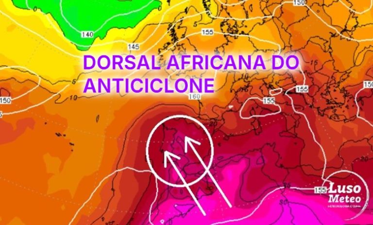 Calor repentino, dorsal africana do anticiclone em força! – Tempo na segunda, 16 de junho de 2025 Calor repentino, dorsal africana do anticiclone em força! - Tempo na segunda, 16 de junho de 2025