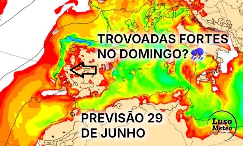 Trovoadas intensas, apesar da previsão de temperaturas até 45ºC? Saiba os detalhes do tempo no domingo, 29 de junho Trovoadas intensas, apesar da previsão de temperaturas até 45ºC? Saiba os detalhes do tempo no domingo, 29 de junho