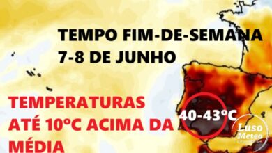 Calor regressa em força! Temperaturas disparam no fim-de-semana, em especial domingo... - E as poeiras regressam... Previsão dias 7 e 8 de junho