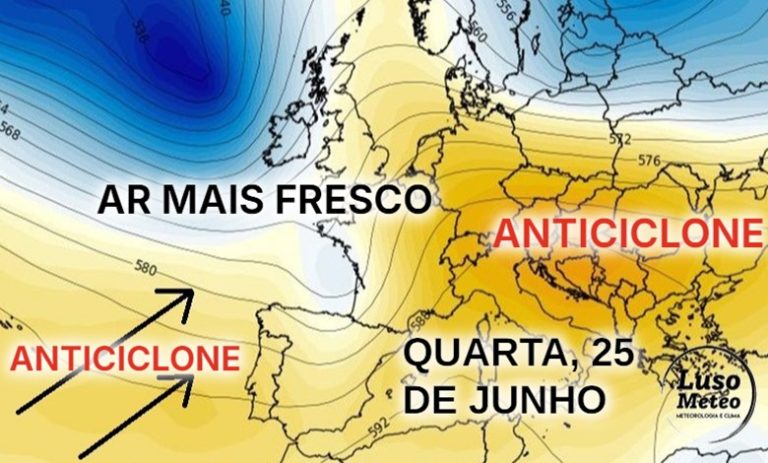 Tempo na quarta-feira, 25 de junho – Dia bem mais fresco, mas húmido… – aproveite para refrescar a casa antes de uma mudança drástica! Tempo na quarta-feira, 25 de junho - Dia bem mais fresco, mas húmido... - aproveite para refrescar a casa antes de uma mudança drástica!