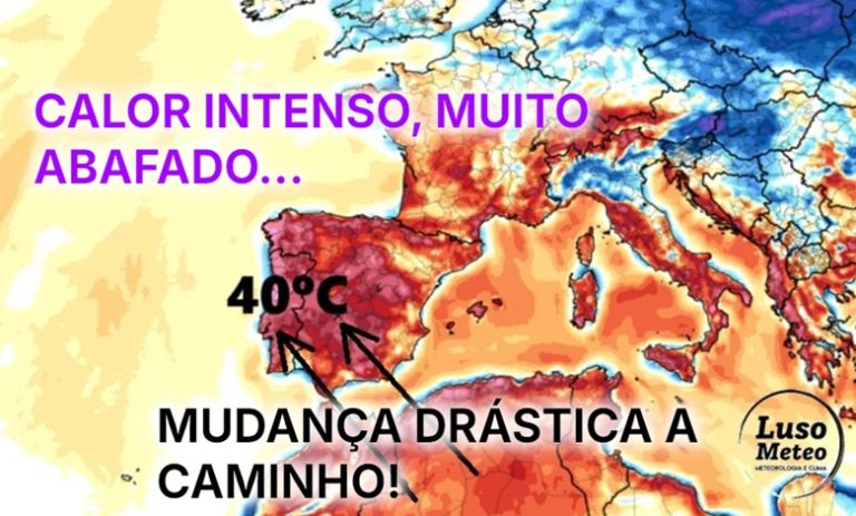Temperaturas de 40ºC na segunda-feira, e não é nos locais habituais… antes de uma mudança drástica! – Muito abafado, pode haver trovoadas – saiba a previsão do tempo na segunda, 9 de junho de 2025 Temperaturas de 40ºC na segunda-feira, e não é nos locais habituais... antes de uma mudança drástica! - Muito abafado, pode haver trovoadas - saiba a previsão do tempo na segunda, 9 de junho de 2025