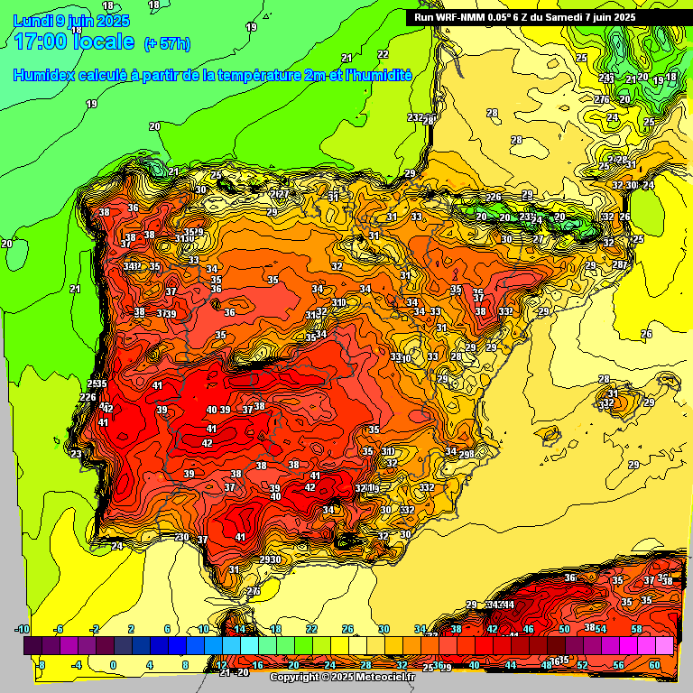 Temperaturas de 40ºC na segunda-feira, e não é nos locais habituais... antes de uma mudança drástica! - Muito abafado, pode haver trovoadas - saiba a previsão do tempo na segunda, 9 de junho de 2025 Temperaturas elevadas, e humidade elevada, proporcionam sensação térmica acima de 40ºC na segunda-feira, 9 de junho