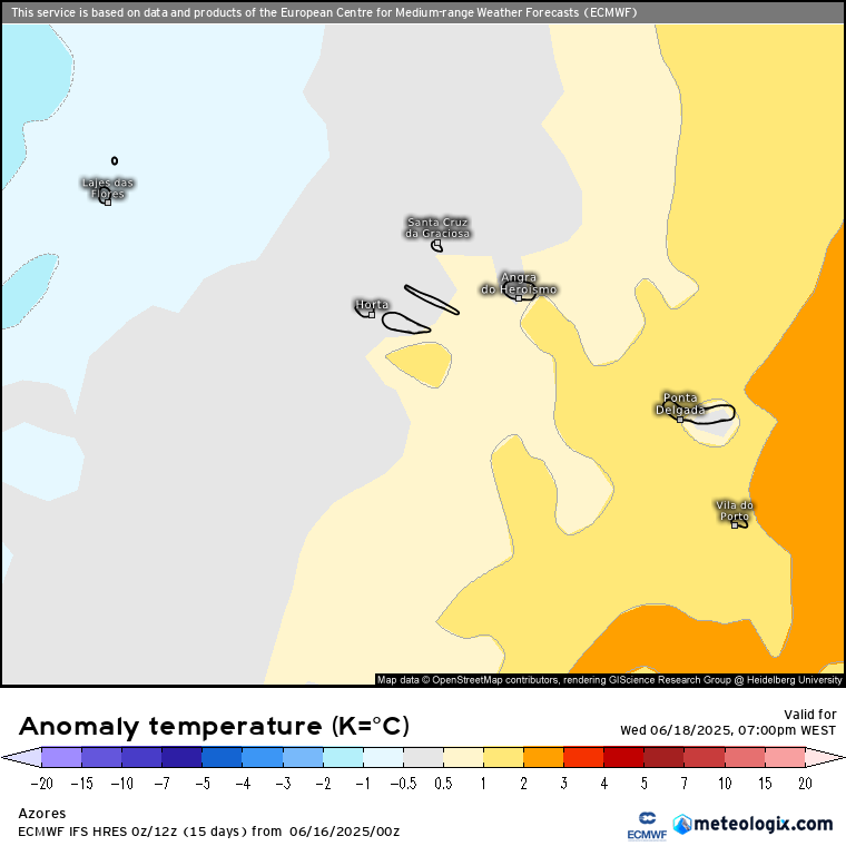 Mais nuvens, e uma descida da temperatura significativa em alguns locais - saiba como estará o tempo na quarta na sua região - 18 de junho 2025 Temperaturas mais elevadas a serem "varridas" pelo ar mais fresco, vindo de Noroeste