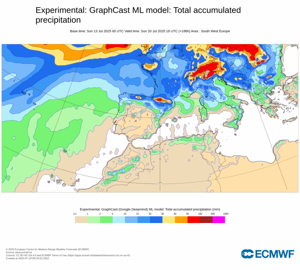 Jato polar perturbado traz-nos muito calor, mas a chuva espreita em breve - "Montanha-russa" meteorológica na previsão do tempo esta semana, 14 a 20 de Julho 2025 Chuva prevista ao longo da semana na Europa...