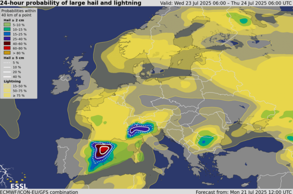 Portugal é caso único na Europa - enquanto tempestades percorrem o Continente, por cá é o único país onde não chove até Agosto! Saiba as previsões atualizadas! Tempestades na Europa, começando por Espanha nesta quarta-feira...