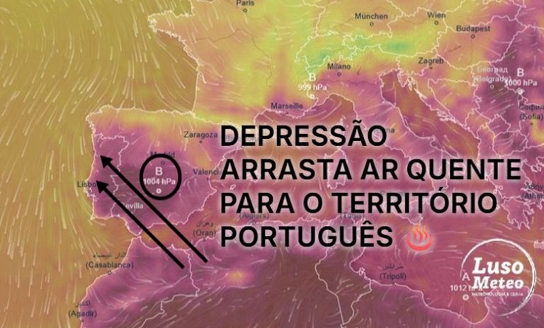 Novo pico de calor, com o anticiclone a ganhar força no Atlântico – Saiba a previsão do tempo na segunda, 7 de julho de 2025 Novo pico de calor, com o anticiclone a ganhar força no Atlântico - Saiba a previsão do tempo na segunda, 7 de julho de 2025