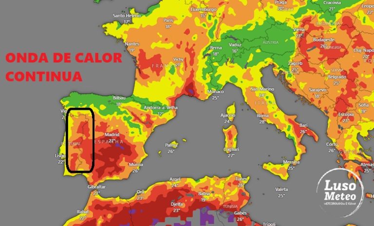Tempo na sexta, 4 de julho de 2025 - A onda de calor não nos larga - mais um dia com temperaturas muito acima da média - saiba a previsão para a sua região!