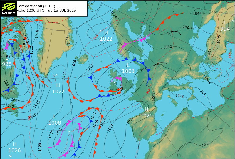 Jato polar perturbado traz-nos muito calor, mas a chuva espreita em breve - "Montanha-russa" meteorológica na previsão do tempo esta semana, 14 a 20 de Julho 2025 Frente fria afeta os Açores - perturbações do jato polar causam extremos no tempo