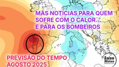 Tempo em Agosto de 2025 - Más notícias para quem sofre com o calor, e para os bombeiros - atmosfera complexa... saiba a previsão completa! Tempo em Agosto de 2025 - Más notícias para quem sofre com o calor, e para os bombeiros - atmosfera complexa... saiba a previsão completa!