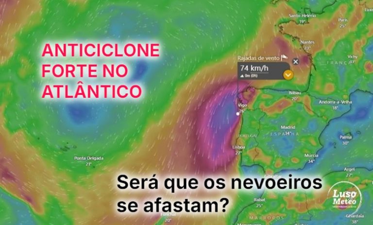 Anticiclone forte no Atlântico - será que se vão afastar os nevoeiros? Previsão do tempo na quarta, 2 de julho de 2025