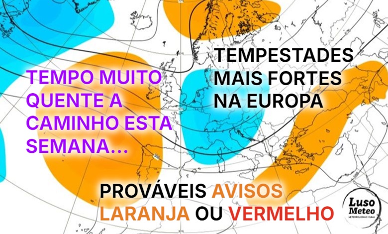 Vem aí uma forte onda de calor, dias muito quentes no litoral, vento e risco de incêndio - possível aviso vermelho novamente... - Tempo esta semana 21 a 27 de julho 2025 Vem aí uma forte onda de calor, dias muito quentes no litoral, vento e risco de incêndio - possível aviso vermelho novamente... - Tempo esta semana 21 a 27 de julho 2025