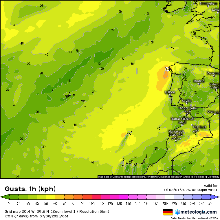 Ligeiro alívio no calor - descem as temperaturas em algumas regiões - saiba a previsão do tempo na sexta, 1 de agosto de 2025! Tempo ventoso, de Nordeste, no arquipélago da Madeira, e ainda com alguma influência nas Ilhas Orientais dos Açores
