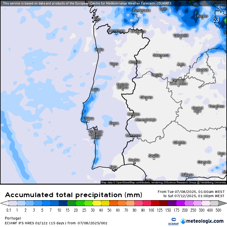 Mau tempo continua na Europa, com um fenómeno extremamente perigoso - Risco de chuva extrema na Polónia nos próximos dias! Chuva fraca\chuvisco em Portugal Continental, devido a um fluxo húmido, de Oeste