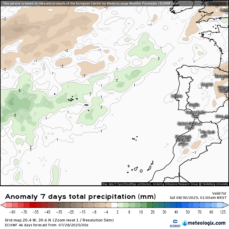 Tempo em Agosto de 2025 - Más notícias para quem sofre com o calor, e para os bombeiros - atmosfera complexa... saiba a previsão completa! Alguns sinais para mais precipitação nos Açores