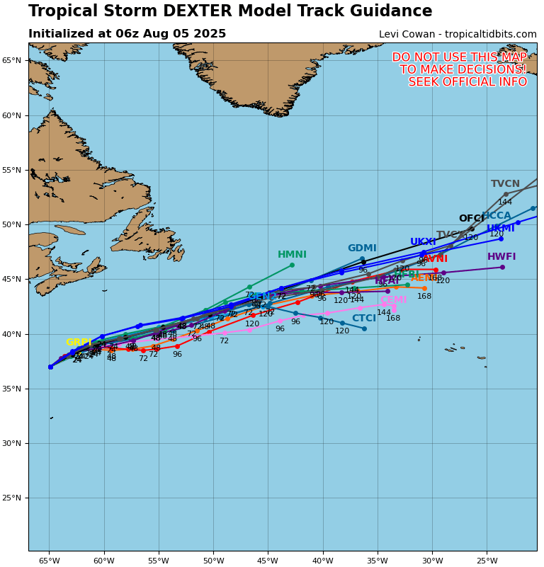 Tempestade Dexter, e mais ciclones no Atlântico em breve - Análise atividade tropical 2025 - Haverá risco para Portugal? Tempestade DEXTER: Passagem a Norte dos Açores, sem risco para o arquipélago