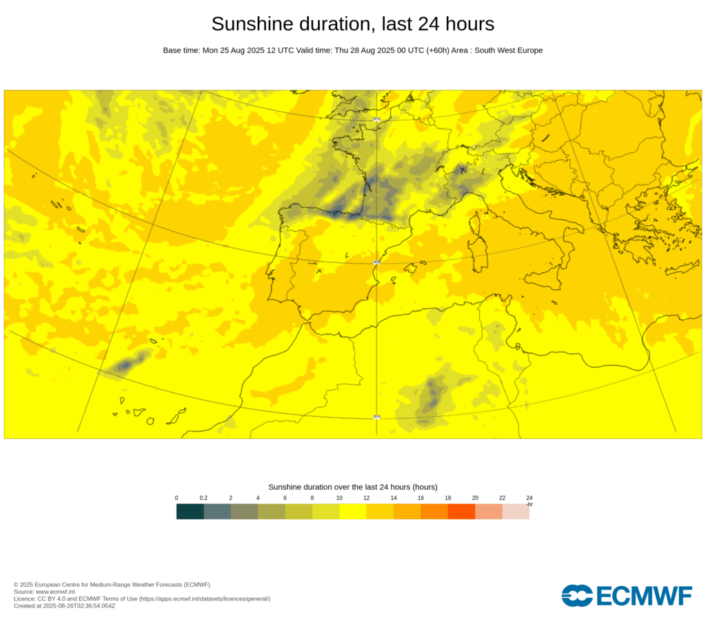 Tempo fresco, vento forte e até pode chuviscar - assim será o tempo na quarta, 27 de agosto de 2025 - saiba tudo! Muitas horas de Sol em Portugal, contudo com sinais para chegada de mais nuvens à Madeira e ao Norte\Centro de Portugal Continental, essencialmente