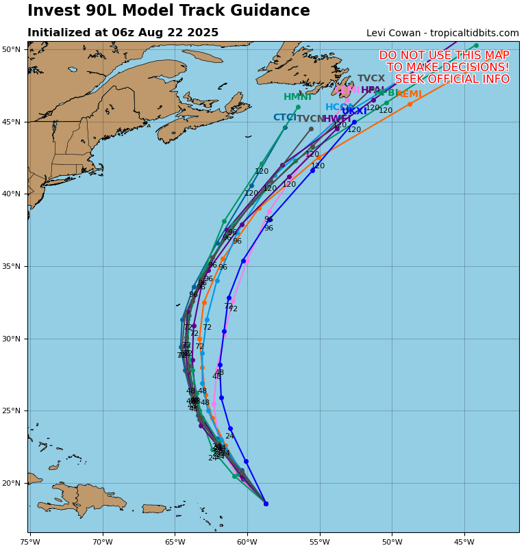 Furacões no Atlântico, tempestades na Europa - como fica Portugal no meio disto tudo? Perturbação tropical pode desenvolver-se, mas, provavelmente, passará ao lado da Terra Nova, Canadá!
