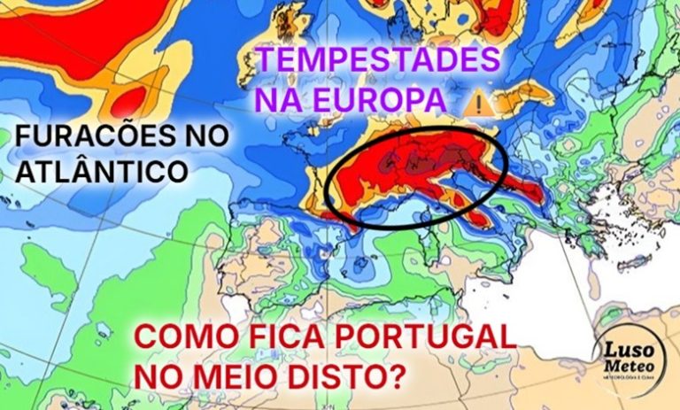 Furacões no Atlântico, tempestades na Europa – como fica Portugal no meio disto tudo? Furacões no Atlântico, tempestades na Europa - como fica Portugal no meio disto tudo?