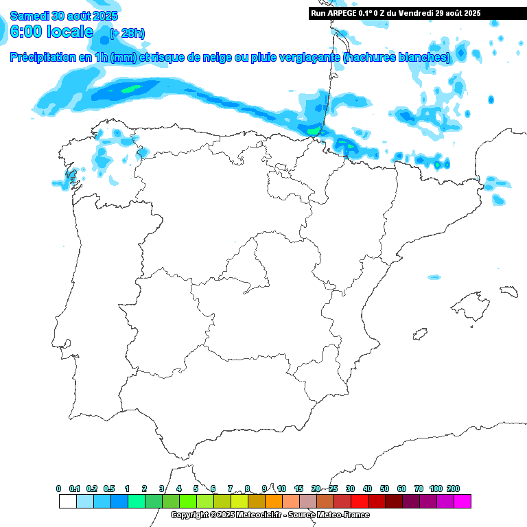 Chuva nos próximos dias em algumas regiões, devido a várias frentes frias, mas o calor pode estar à espreita ainda na primeira semana de setembro! Sem precipitação prevista para este sábado durante o dia, mas com nova superfície frontal ao final da tarde