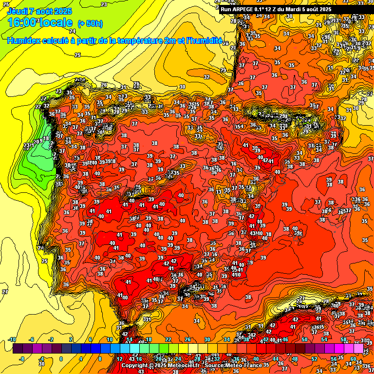 Descida das temperaturas e mais nuvens (morrinha?)- alívio no calor extremo - saiba a previsão do tempo na quinta, 7 de agosto (e mais!) Sensação térmica - mesmo estando menos calor a sensação térmica é semelhante visto que há muito mais humidade!