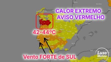 Aviso vermelho devido ao calor extremo, e também muito vento - saiba a previsão do tempo na segunda, 4 de agosto de 2025 Aviso vermelho devido ao calor extremo, e também muito vento - saiba a previsão do tempo na segunda, 4 de agosto de 2025