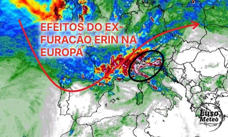 Depressão Extra-Tropical (ex-furacão ERIN) traz uma tempestade à Europa - em Portugal temos alguns efeitos, também - saiba os detalhes da previsão Depressão Extra-Tropical (ex-furacão ERIN) traz uma tempestade à Europa - em Portugal temos alguns efeitos, também - saiba os detalhes da previsão