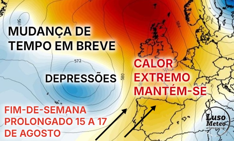 Último fim-de-semana de calor extremo em Agosto, antes de uma mudança significativa? Previsão do tempo no fim-de-semana prolongado 15 a 17 de agosto Último fim-de-semana de calor extremo em Agosto, antes de uma mudança significativa? Previsão do tempo no fim-de-semana prolongado 15 a 17 de agosto