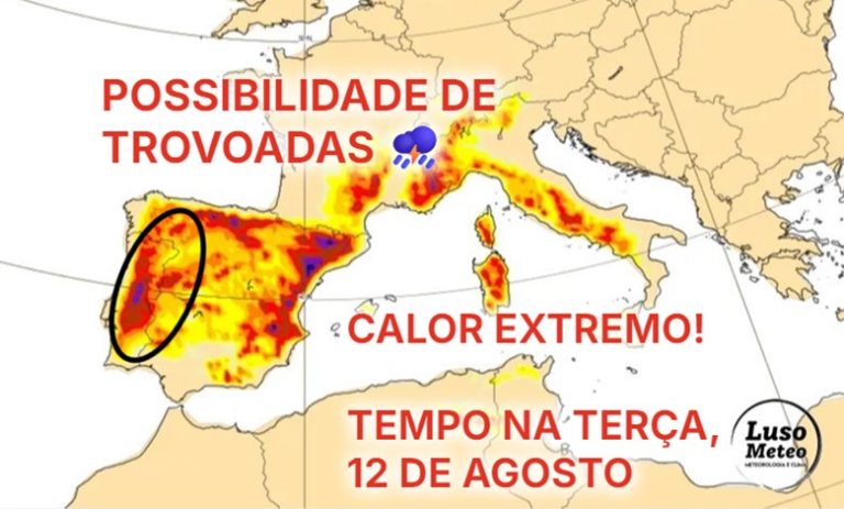 Possibilidade de trovoadas intensas, além de muito calor? Dia abafado, e muito desconfortável! Tempo na terça, 12 de agosto de 2025 Possibilidade de trovoadas intensas, além de muito calor? Dia abafado, e muito desconfortável! Tempo na terça, 12 de agosto de 2025