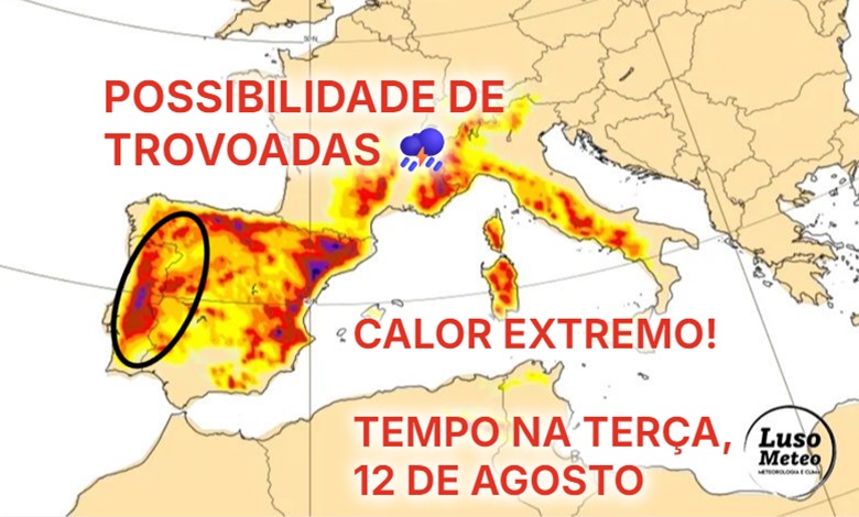 Possibilidade de trovoadas intensas, além de muito calor? Dia abafado, e muito desconfortável! Tempo na terça, 12 de agosto de 2025 Possibilidade de trovoadas intensas, além de muito calor? Dia abafado, e muito desconfortável! Tempo na terça, 12 de agosto de 2025
