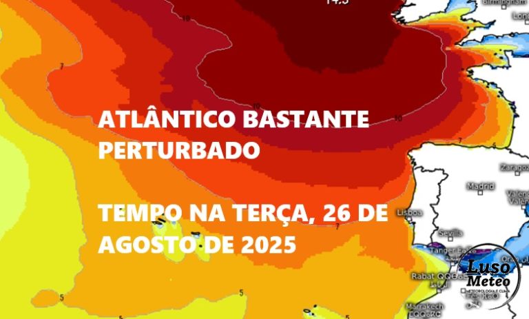 Depressão cavada provoca forte agitação marítima em Portugal – saiba a previsão do tempo na terça, 26 de agosto de 2025 Depressão cavada provoca forte agitação marítima em Portugal - saiba a previsão do tempo na terça, 26 de agosto de 2025