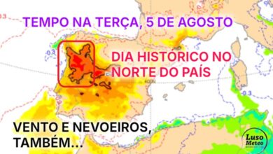 Este dia poderá ser histórico no Norte do país - ainda mais calor, até 44 graus em alguns locais - atenção ao vento e risco máximo de incêndio - tempo na terça, 5 de agosto 2025 Este dia poderá ser histórico no Norte do país - ainda mais calor, até 44 graus em alguns locais - atenção ao vento e risco máximo de incêndio - tempo na terça, 5 de agosto 2025