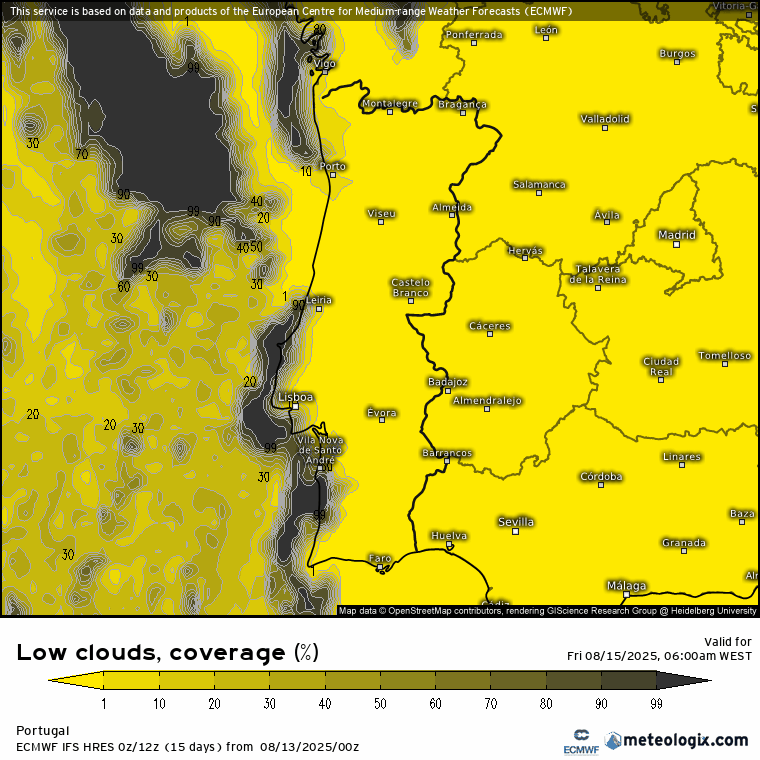 Nevoeiros no litoral, mas no Interior o calor não dá descanso (e até pode aumentar) - saiba a previsão do tempo na sexta, 15 de agosto de 2025 Neblinas e nevoeiros previstos no litoral nesta sexta-feira