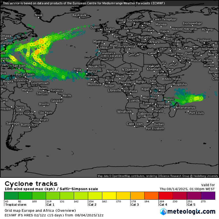 Tempestade Dexter, e mais ciclones no Atlântico em breve - Análise atividade tropical 2025 - Haverá risco para Portugal? Para já sem risco imediato, mas teremos de observar a evolução desta época de furacões...