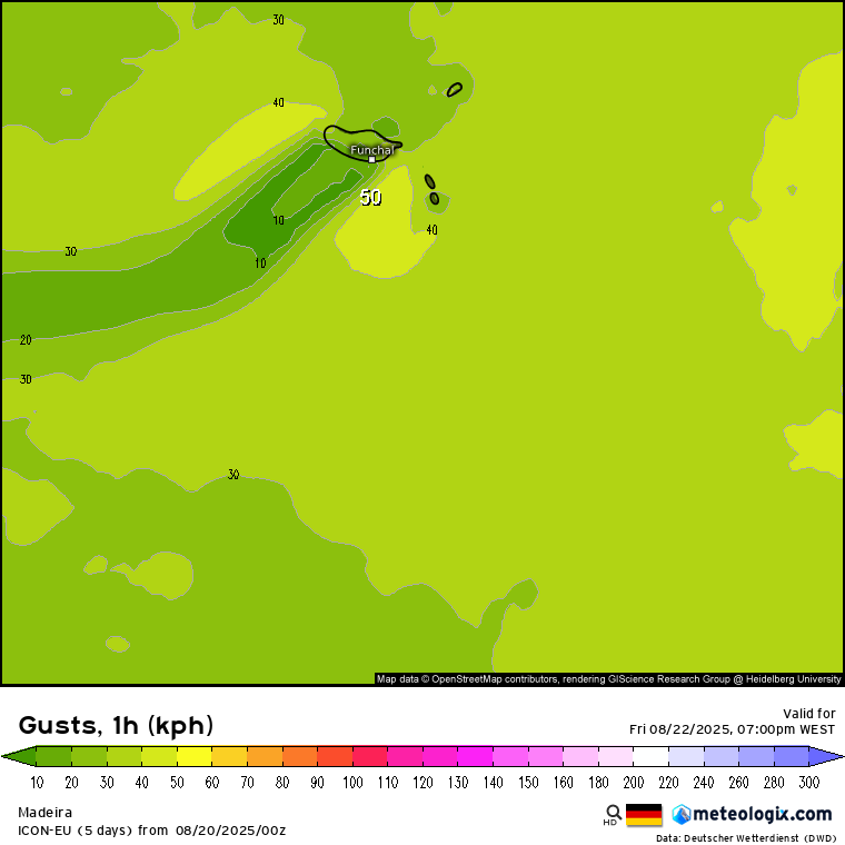 Bastante calor na sexta-feira, com (nova) forte subida das temperaturas - saiba a previsão do tempo na sexta, 22 de agosto de 2025 (e o que esperar depois) Vento na Madeira - ainda com alguma intensidade, mas em redução face aos dias anteriores
