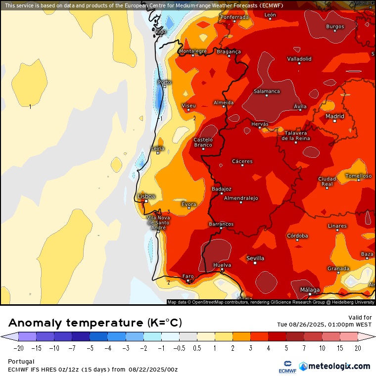 Furacões no Atlântico, tempestades na Europa - como fica Portugal no meio disto tudo? Temperatura acima da média em Portugal pelo menos até dia 26 de agosto