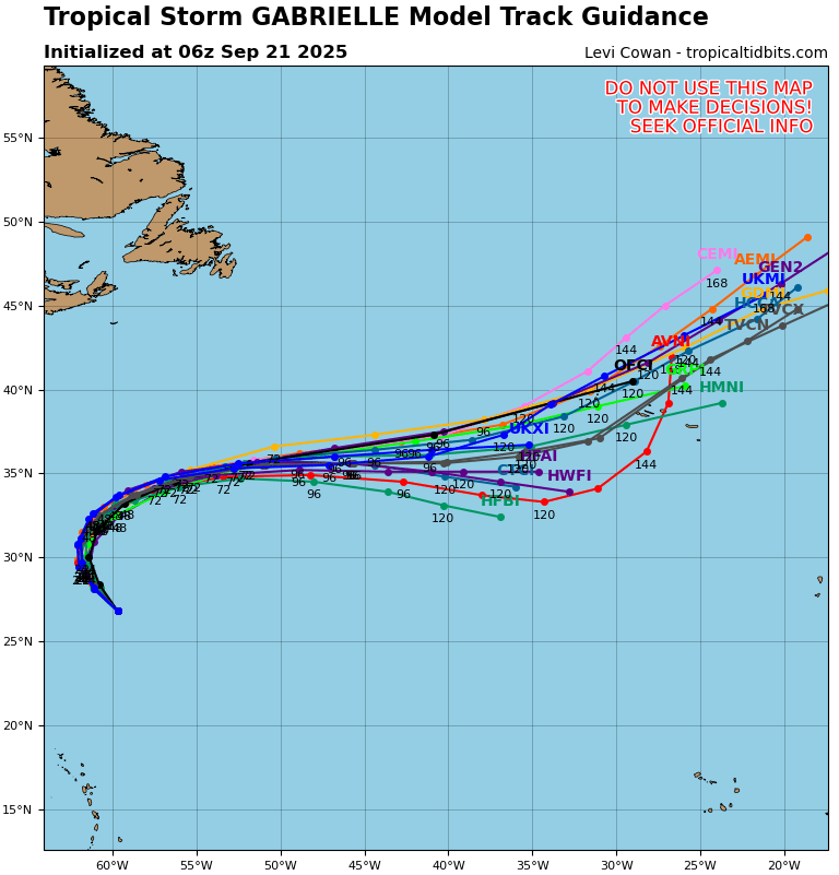 Instabilidade nos Açores entre dias 25\26 - mau tempo provável