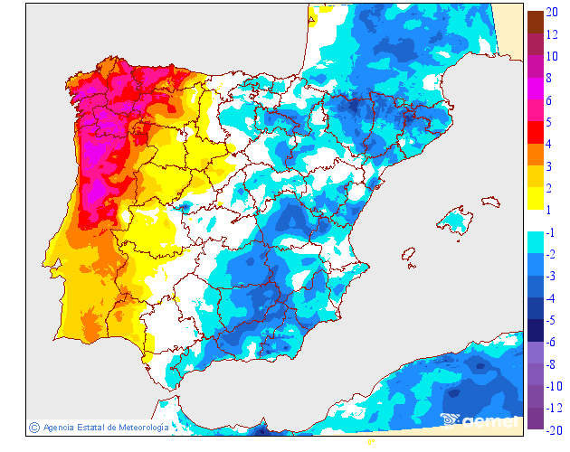 Mais uma frente fria, e mais chuva, num dia muito cinzento em várias regiões - saiba a previsão do tempo na quarta, 10 de setembro de 2025 Subida das temperaturas mínimas prevista para esta quarta-feira - AEMET