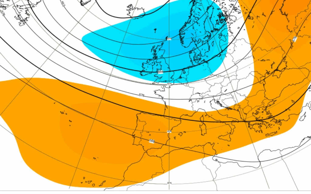 As previsões ECMWF não deixam qualquer dúvida - anticiclone reforça-se perto do meio do mês e influencia Portugal Continental e Ilhas