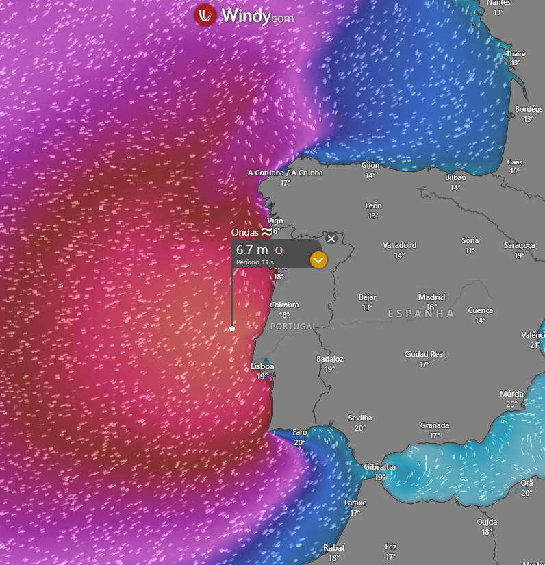 Mau tempo - Depressão pode deixar fortes enxurradas e inundações nas zonas afetadas pelos incêndios, neste domingo Ondas de 6\7 metros, podendo atingir um máximo de 10 metros no litoral Oeste