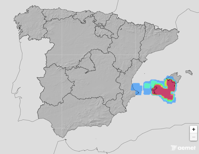 Tempestade em Espanha pode trazer chuvas históricas a algumas regiões nesta segunda-feira - como pode a Gabrielle ter ganho força no país vizinho? Previsão e explicação! Muita trovoada nas Ilhas Baleares - Harmonie - indica claramente potencial para tempo extremo, infelizmente
