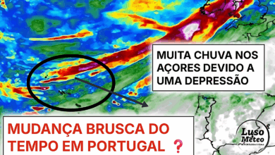 Depressão provoca mau tempo nos Açores, e pode vir a trazer grande mudança do tempo a Portugal Continental - saiba de que forma nos próximos dias!