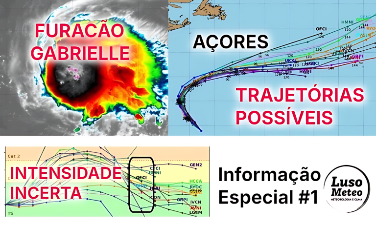 Informação Especial #1 – Furacão Gabrielle deverá afetar os Açores por volta de dia 25 de setembro – saiba qual poderá ser a intensidade e os efeitos no arquipélago Informação Especial #1 - Furacão Gabrielle deverá afetar os Açores por volta de dia 25 de setembro - saiba qual poderá ser a intensidade e os efeitos no arquipélago