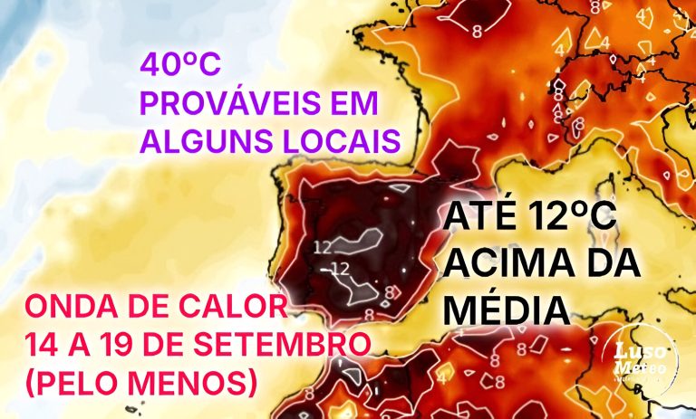 Onda de calor em Portugal - Temperaturas até 40ºC, tempo seco e risco máximo de incêndio - saiba como estará na sua região - 14 a 19 de setembro