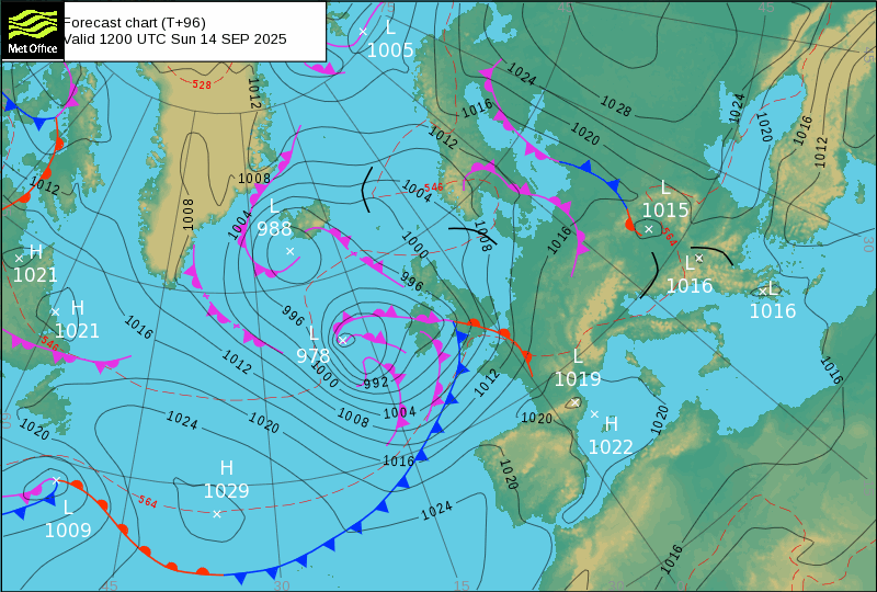 Frente fria em dissipação afeta os Açores no domingo